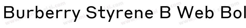 Burberry Styrene B Web Bold Regular字体转换